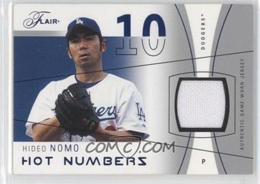 2004 Flair - Hot Numbers Game Used - Blue #HN-HN - Hideo Nomo /250