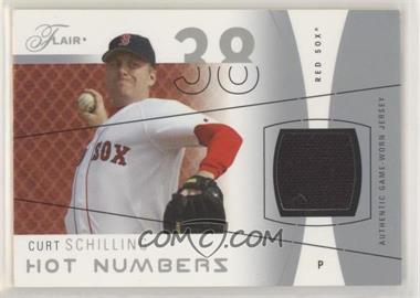 2004 Flair - Hot Numbers Game Used - Pewter #HN-CS - Curt Schilling /125