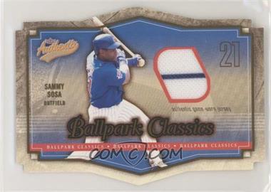 2004 Fleer Authentix - Ballpark Classics - Jersey #BC-SS - Sammy Sosa