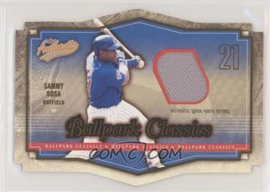 2004 Fleer Authentix - Ballpark Classics - Jersey #BC-SS - Sammy Sosa