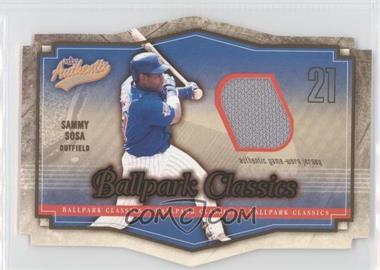 2004 Fleer Authentix - Ballpark Classics - Jersey #BC-SS - Sammy Sosa