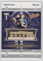 Ticket to the Majors - Rickie Weeks #/999