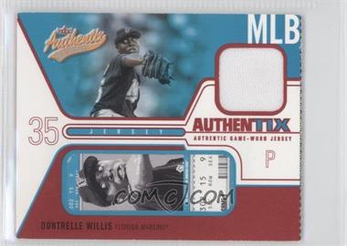 2004 Fleer Authentix - Game Jerseys - Ripped #JA-DW - Dontrelle Willis