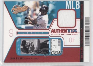 2004 Fleer Authentix - Game Jerseys - Unripped #JA-JP - Juan Pierre /50