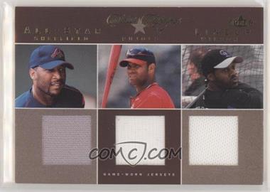 2004 Fleer Classic Clippings - All-Star Lineup - Triple Swatch #ASL-S/P/W - Gary Sheffield, Albert Pujols, Preston Wilson /75