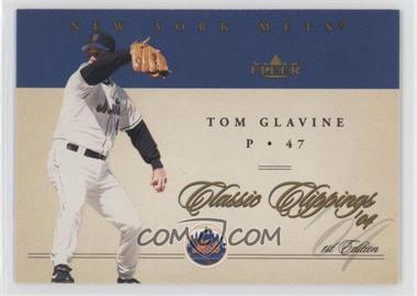 2004 Fleer Classic Clippings - [Base] - Gold #47 - Tom Glavine /150