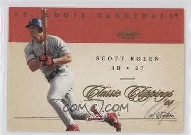 2004 Fleer Classic Clippings - [Base] - Gold #62 - Scott Rolen /150