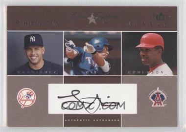 2004 Fleer Classic Clippings - Phenom Lineup - Silver #PLA-LN - Laynce Nix, Alex Rodriguez, Garret Anderson (Laynce Nix Autograph) /99