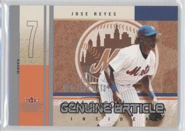 2004 Fleer Genuine Insider - Genuine Article Insider - Jersey #GI-JR - Jose Reyes /250