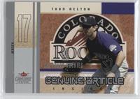 Todd Helton #/250