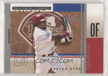 2004 Fleer Genuine Insider - Genuine Autograph Insider #AI-MB - Marlon Byrd /550