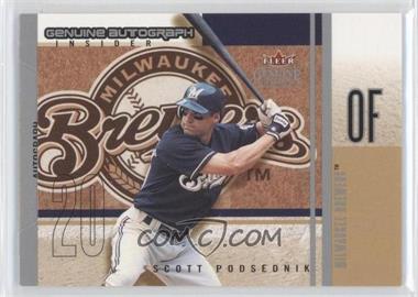 2004 Fleer Genuine Insider - Genuine Autograph Insider #AI-SP - Scott Podsednik /550