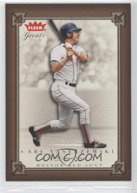 2004 Fleer Greats of the Game - [Base] #43 - Carl Yastrzemski