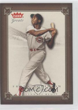 2004 Fleer Greats of the Game - [Base] #53 - Frank Robinson