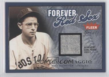 2004 Fleer Greats of the Game - Forever - Game Jersey #F-DD - Dom DiMaggio