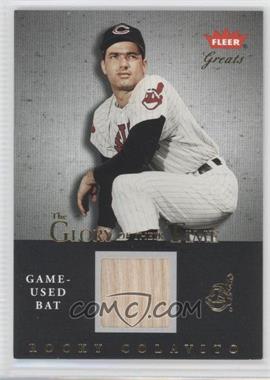 2004 Fleer Greats of the Game - Glory of their Time - Gold Game-Used #GOT-RC - Rocky Colavito