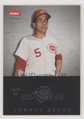 2004 Fleer Greats of the Game - Glory of their Time #2 GOT - Johnny Bench /1974