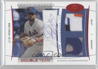 2004 Fleer Hot Prospects Draft Edition - Double Team Jerseys - Red Hot Patches Signatures #DTAP/MP - Mike Piazza /22