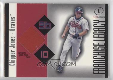 2004 Fleer Legacy - Franchise Legacy Patch - Numbered to 99 #FL/CJ - Chipper Jones /99