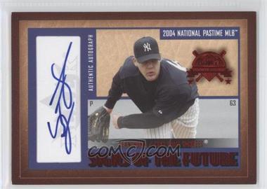 2004 Fleer National Pastime - Signs of the Future - Red #SF-SH - Sean Henn /128