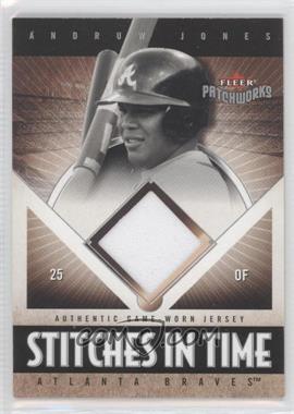 2004 Fleer Patchworks - Stitches in Time - Jersey #ST-AJ - Andruw Jones /350