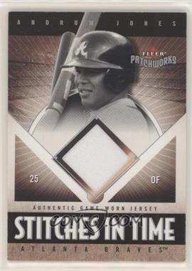 2004 Fleer Patchworks - Stitches in Time - Jersey #ST-AJ - Andruw Jones /350