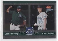 Delmon Young, Chad Gaudin #/100