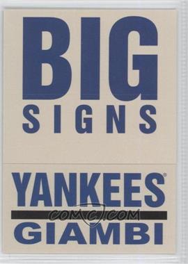 2004 Fleer Platinum - Big Signs #4BS - Jason Giambi