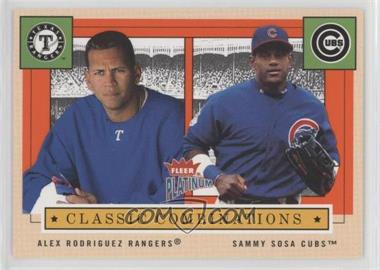 2004 Fleer Platinum - Classic Combinations #2 CC - Alex Rodriguez, Sammy Sosa