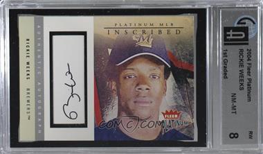 2004 Fleer Platinum - Inscribed #I-RW.2 - Rickie Weeks /200 [GAI 8]