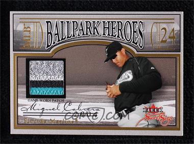 2004 Fleer Sweet Sigs - Ballpark Heroes - Patch Gold #BH-MC - Miguel Cabrera /50