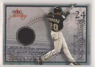 2004 Fleer Sweet Sigs - Sweet Stitches - Jersey Silver #ST-MC - Miguel Cabrera /169
