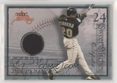 2004 Fleer Sweet Sigs - Sweet Stitches - Jersey Silver #ST-MC - Miguel Cabrera /169