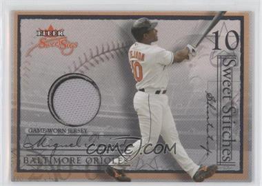 2004 Fleer Sweet Sigs - Sweet Stitches - Jersey Silver #ST-MT - Miguel Tejada /162