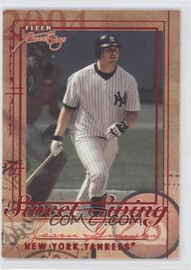 2004 Fleer Sweet Sigs - Sweet Swing #3SS - Jason Giambi