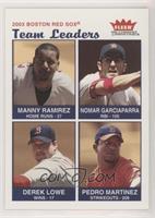 Team Leaders - Manny Ramirez, Nomar Garciaparra, Derek Lowe, Pedro Martinez