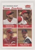 Team Leaders - Adam Dunn, Sean Casey, Chris Reitsma, Paul Wilson