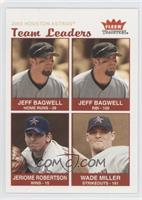 Team Leaders - Jeff Bagwell, Jeriome Robertson, Wade Miller