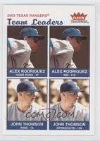 Team Leaders - Alex Rodriguez, John Thomson