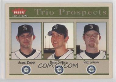 2004 Fleer Tradition - [Base] #496 - Trio Prospects - Aaron Looper, Brian Sweeney, Rett Johnson