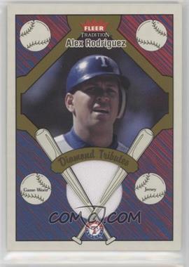 2004 Fleer Tradition - Diamond Tributes - Jersey #DT-AR - Alex Rodriguez