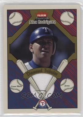 2004 Fleer Tradition - Diamond Tributes - Jersey #DT-AR - Alex Rodriguez