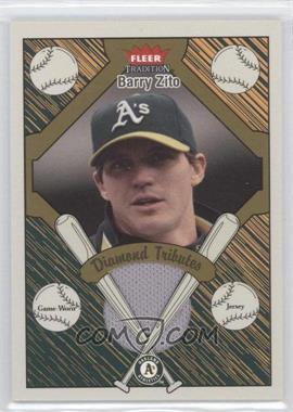 2004 Fleer Tradition - Diamond Tributes - Jersey #DT-BZ - Barry Zito