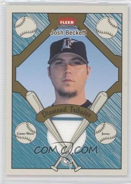 2004 Fleer Tradition - Diamond Tributes - Jersey #DT-JB - Josh Beckett