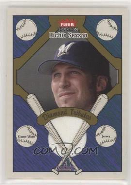 2004 Fleer Tradition - Diamond Tributes - Jersey #DT-RS - Richie Sexson