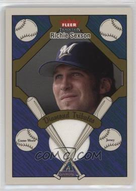 2004 Fleer Tradition - Diamond Tributes - Jersey #DT-RS - Richie Sexson