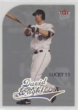 2004 Fleer Ultra - [Base] - Platinum Medallion Missing Serial Number #392 - Lucky 13 - David Wright