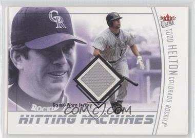 2004 Fleer Ultra - Hitting Machines Jerseys #HM-TH - Todd Helton