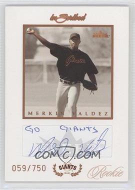 2004 Fleer inScribed - [Base] - Rookie Autographs Notation #94 - Merkin Valdez /750