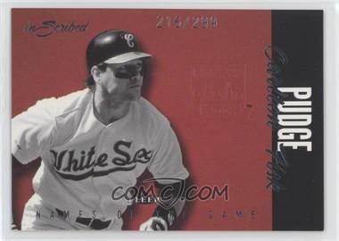2004 Fleer inScribed - Names of the Game #20 NG - Carlton Fisk /299